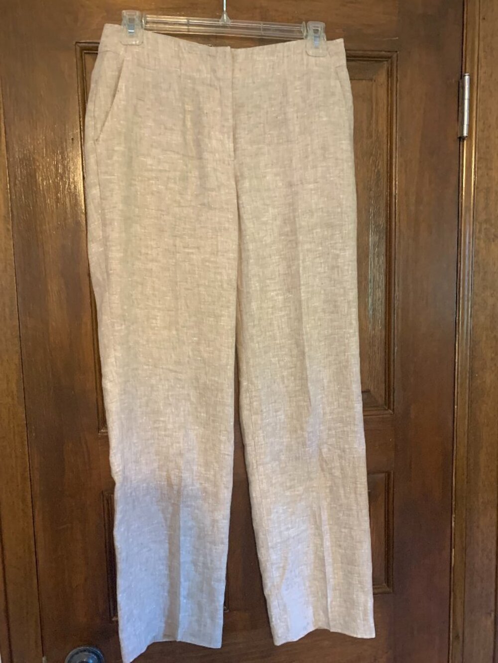 Talbots Southampton wide leg linen pants, 0P